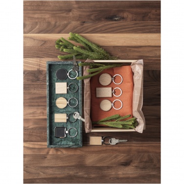 Logotrade advertising products photo of: Mauro beech wood rectangular keychain