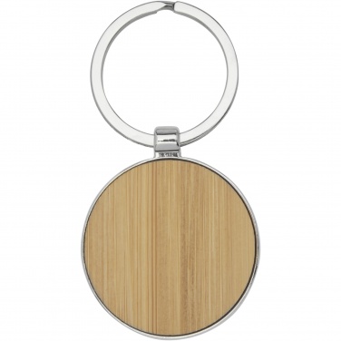 Logotrade promotional product image of: Nino bamboo round keychain