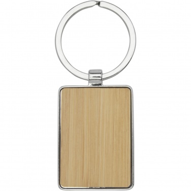 Logotrade promotional giveaway image of: Neta bamboo rectangular keychain