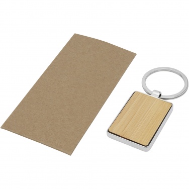 Logotrade promotional gift picture of: Neta bamboo rectangular keychain