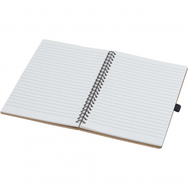 Logotrade advertising product image of: Cobble A5 wire-o recycled cardboard notebook with stone paper