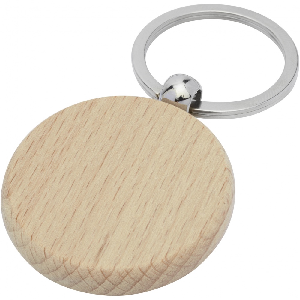 Logotrade promotional product picture of: Giovanni beech wood round keychain