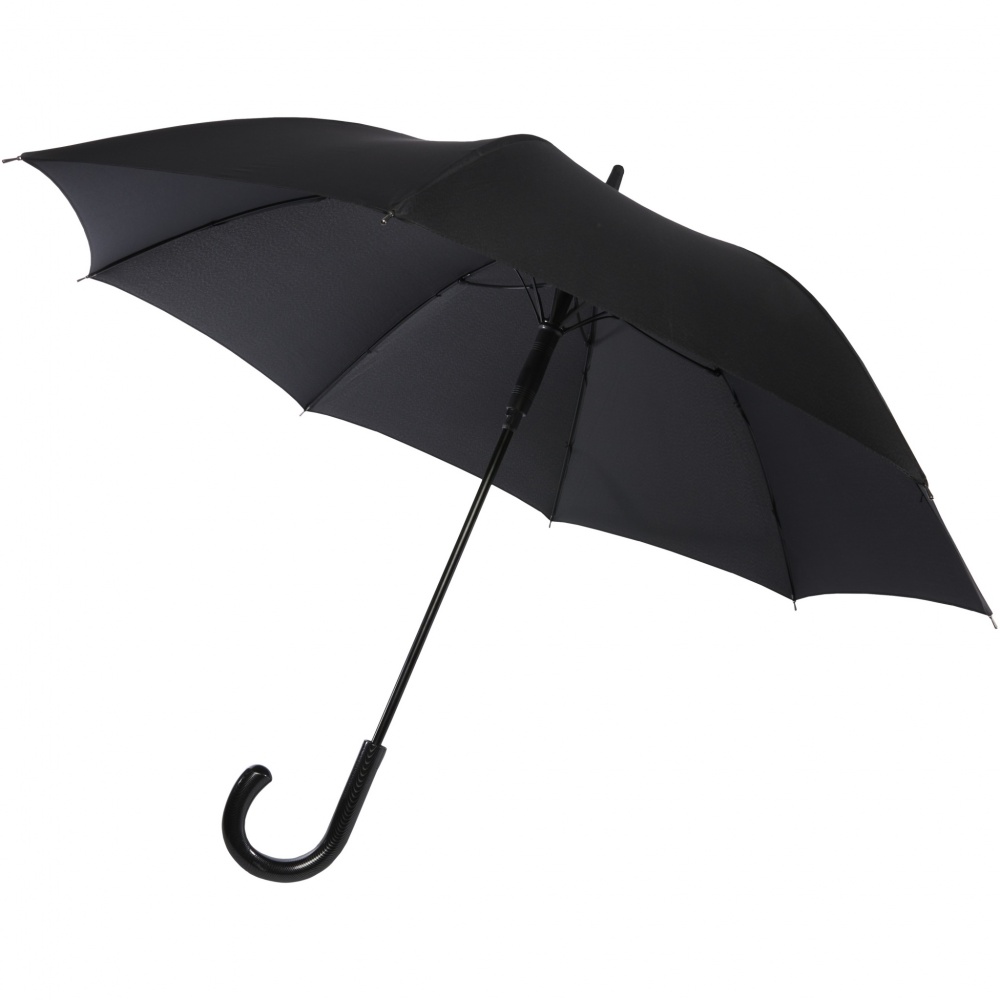 Logo trade promotional gift photo of: Fontana 23" auto open umbrella with carbon look and crooked handle
