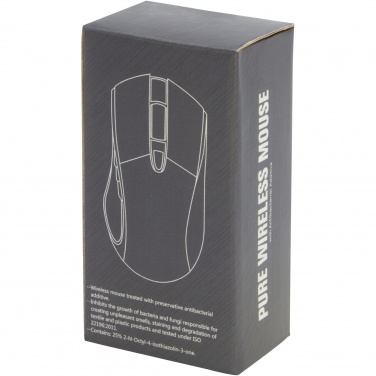 Logotrade promotional giveaway image of: Pure wireless mouse with antibacterial additive