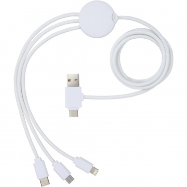 Logo trade promotional gifts image of: Pure 5-in-1 charging cable with antibacterial additive