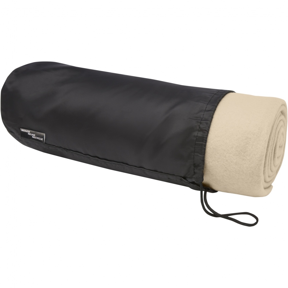 Logo trade promotional merchandise image of: Willow GRS RPET polar fleece blanket