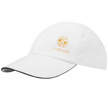 Logo trade promotional merchandise picture of: Morion 6 panel GRS recycled cool fit sandwich cap