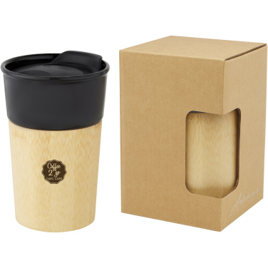 Logotrade promotional merchandise picture of: Pereira 320 ml porcelain mug with bamboo outer wall