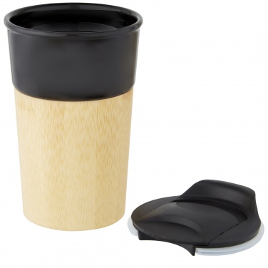Logotrade corporate gift picture of: Pereira 320 ml porcelain mug with bamboo outer wall