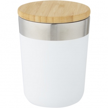 Logo trade corporate gifts image of: Lagan 300 ml stainless steel tumbler with bamboo lid