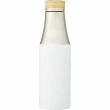 Logo trade promotional merchandise photo of: Hulan 540 ml copper vacuum insulated stainless steel bottle with bamboo lid