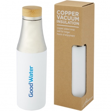 Logotrade promotional giveaway picture of: Hulan 540 ml copper vacuum insulated stainless steel bottle with bamboo lid