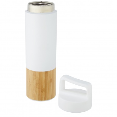 Logo trade promotional giveaways image of: Torne 540 ml  stainless steel bottle with bamboo outer wall