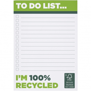 Logo trade promotional item photo of: Desk-Mate® A6 recycled notepad