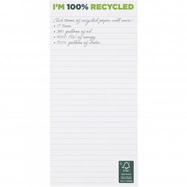 Logotrade promotional gift image of: Desk-Mate® 1/3 A4 recycled notepad