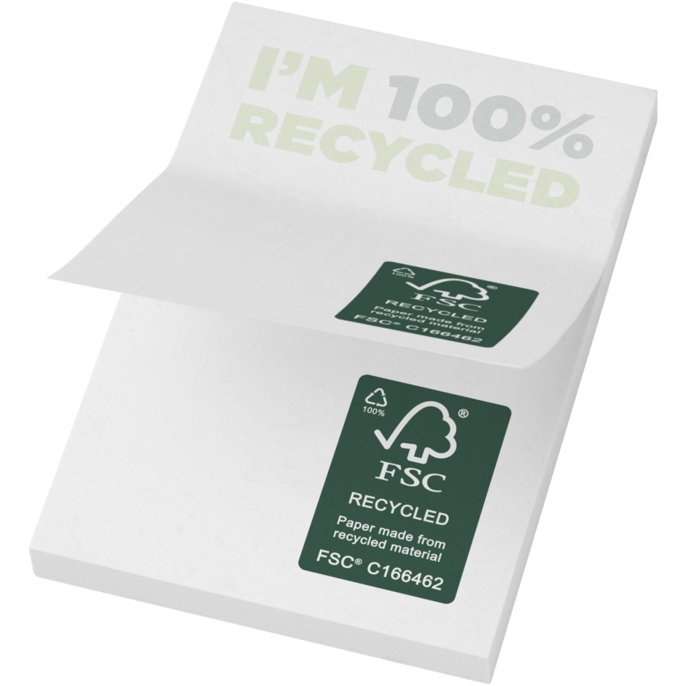 Logotrade promotional merchandise image of: Sticky-Mate® recycled sticky notes 50 x 75 mm