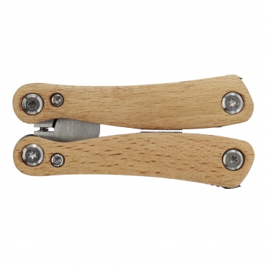 Logo trade promotional giveaways picture of: Anderson 12-function medium wooden multi-tool