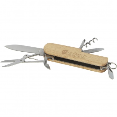 Logo trade advertising products picture of: Richard 7-function wooden pocket knife