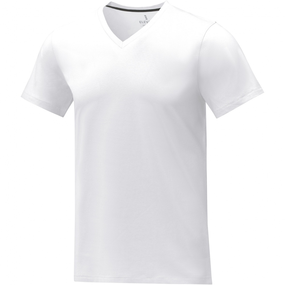 Logo trade promotional gifts image of: Somoto short sleeve men's V-neck t-shirt 