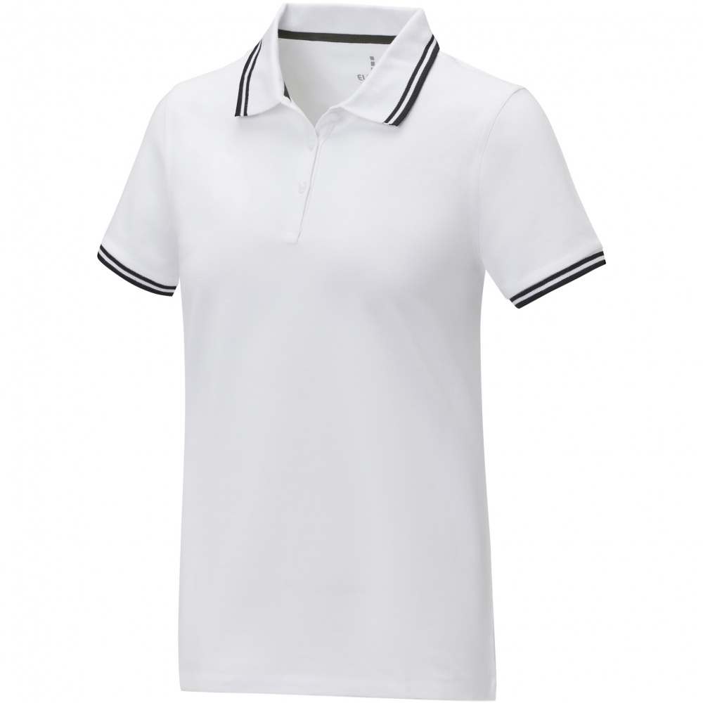 Logo trade promotional gifts image of: Amarago short sleeve women's tipping polo