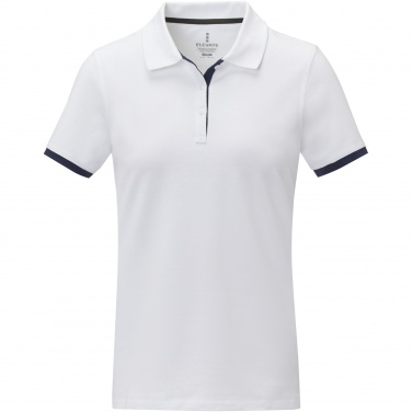 Logo trade corporate gift photo of: Morgan short sleeve women's duotone polo