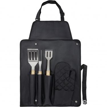 Logotrade promotional giveaway picture of: Gril 3-piece BBQ tools set and glove 