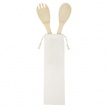 Logotrade promotional item picture of: Endiv bamboo salad spoon and fork