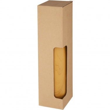 Logotrade promotional product image of: Cove 500 ml vacuum insulated stainless steel bottle with wood print