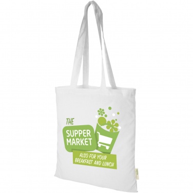 Logotrade advertising product picture of: Orissa 140 g/m² organic cotton tote bag 7L