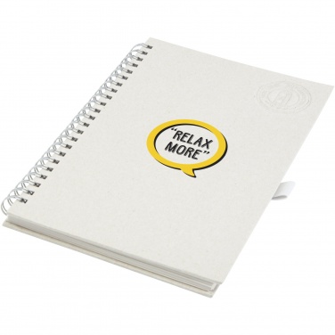 Logo trade promotional gifts picture of: Dairy Dream A5 size reference recycled milk cartons spiral notebook