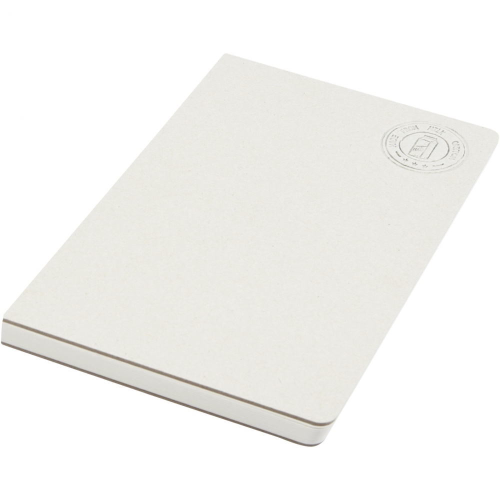 Logo trade promotional merchandise photo of: Dairy Dream A5 size reference recycled milk cartons spineless notebook