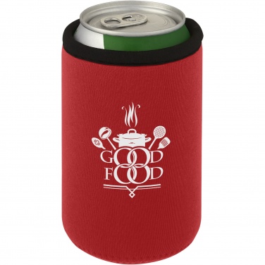Logo trade promotional merchandise photo of: Vrie recycled neoprene can sleeve holder