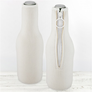 Logo trade promotional products image of: Fris recycled neoprene bottle sleeve holder