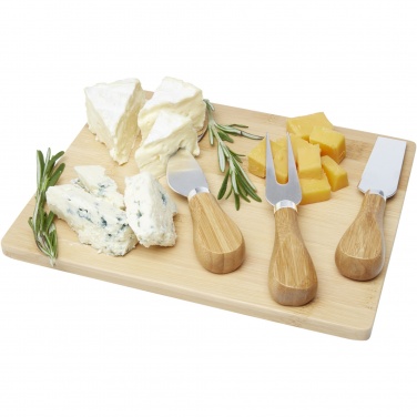 Logotrade promotional products photo of: Ement bamboo cheese board and tools