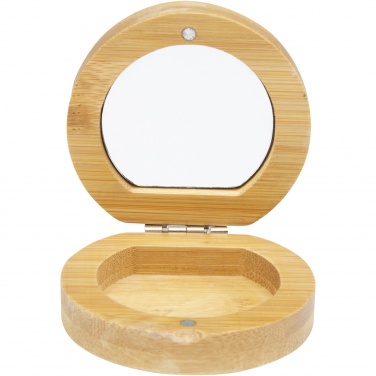 Logotrade promotional item image of: Afrodit bamboo pocket mirror