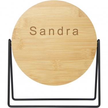 Logo trade promotional gifts picture of: Hyrra bamboo standing mirror