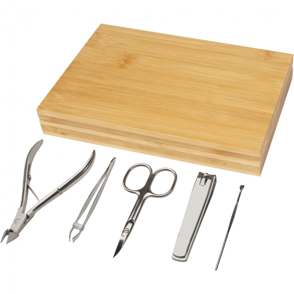 Logo trade promotional giveaway photo of: Ladia 5-piece bamboo manicure set