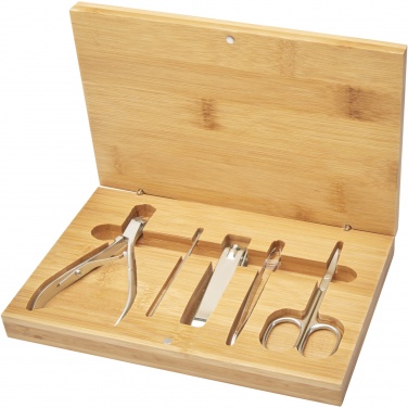 Logotrade corporate gift picture of: Ladia 5-piece bamboo manicure set