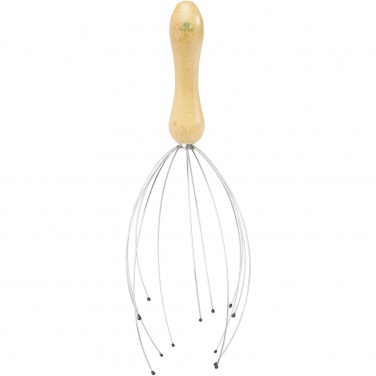 Logo trade business gifts image of: Hator bamboo head massager
