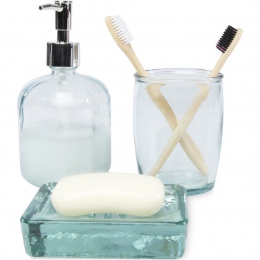Logo trade promotional items picture of: Jabony 3-piece recycled glass bathroom set