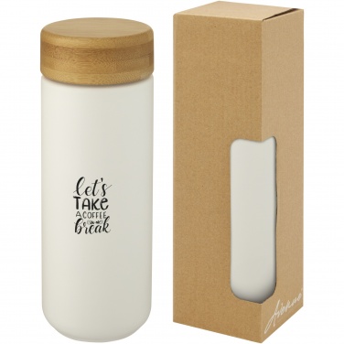 Logotrade promotional gift image of: Lumi 300 ml ceramic tumbler with bamboo lid