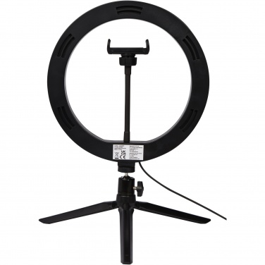 Logotrade business gift image of: Studio ring light for selfies and vlogging with phone holder and tripod