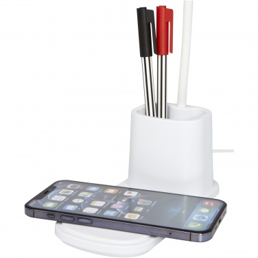 Logotrade corporate gift picture of: Bright desk lamp and organizer with wireless charger