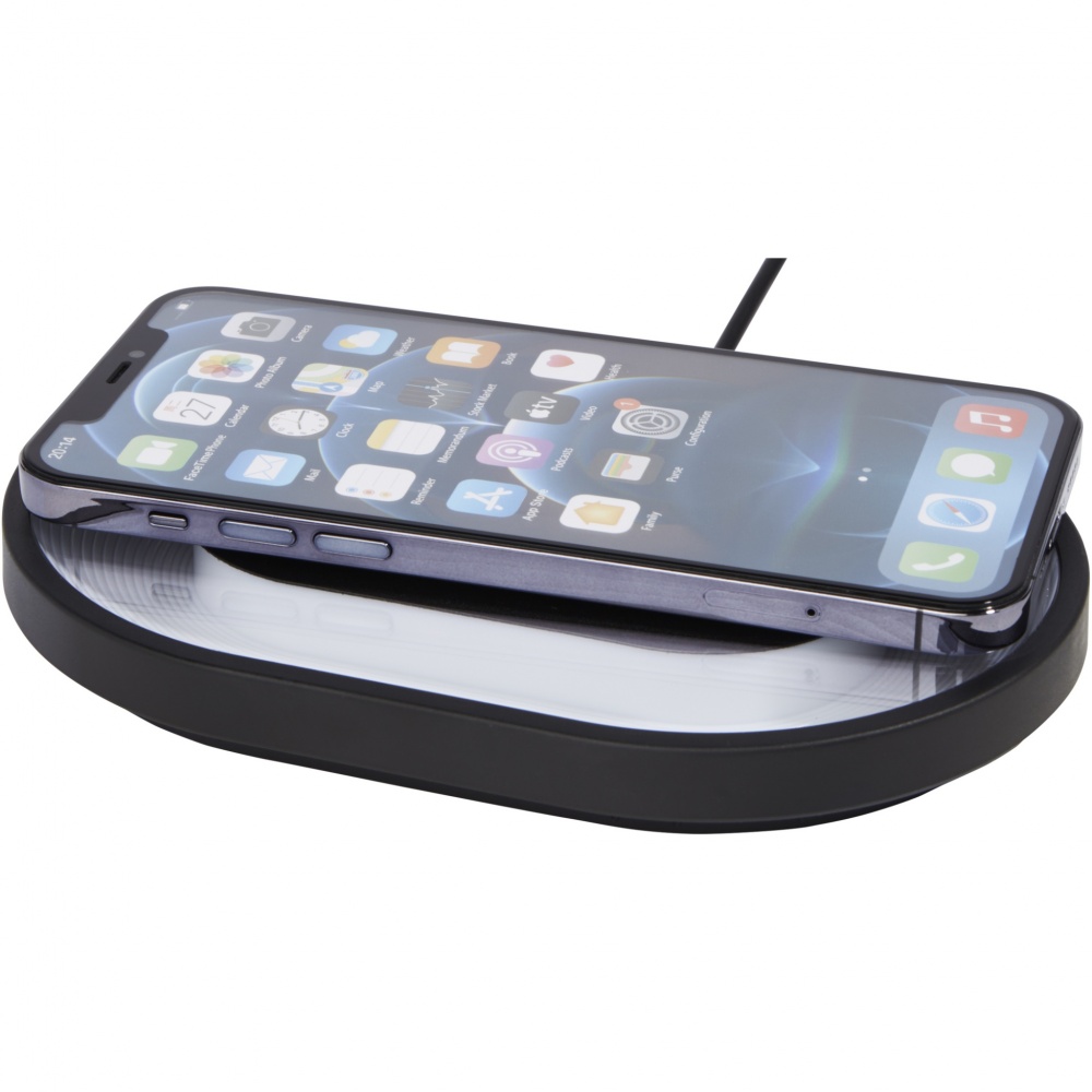 Logo trade promotional giveaway photo of: Ray wireless charging pad with RGB mood light