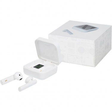 Logo trade promotional giveaway photo of: Tayo solar charging TWS earbuds 