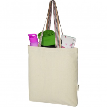 Logo trade advertising products picture of: Rainbow 180 g/m² recycled cotton tote bag 5L