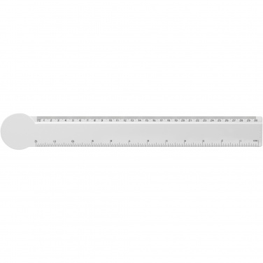 Logo trade promotional gift photo of: Tait 30cm circle-shaped recycled plastic ruler
