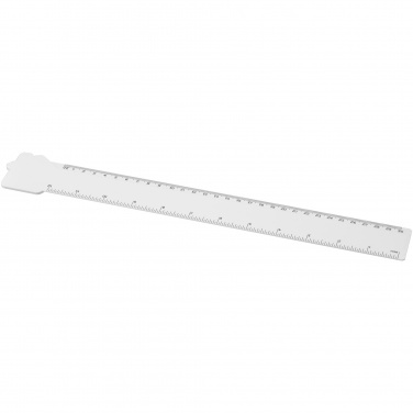 Logo trade promotional product photo of: Tait 30cm house-shaped recycled plastic ruler