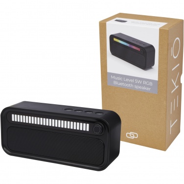 Logo trade corporate gifts image of: Music Level 5W RGB mood light Bluetooth® speaker