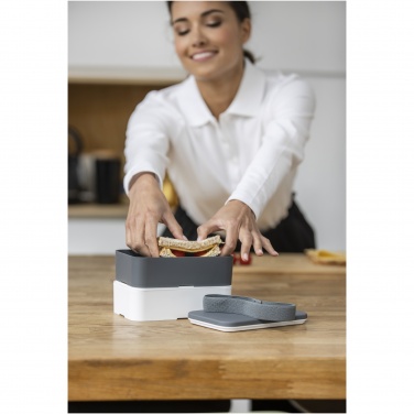 Logo trade advertising products picture of: MIYO double layer lunch box